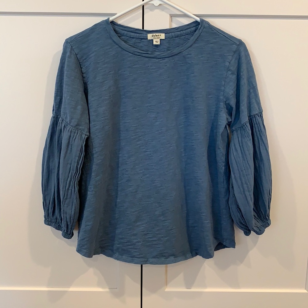 EUC Dylan brand. Purchased from Sundance.100% cotton, slub texture. Sky blue. XS